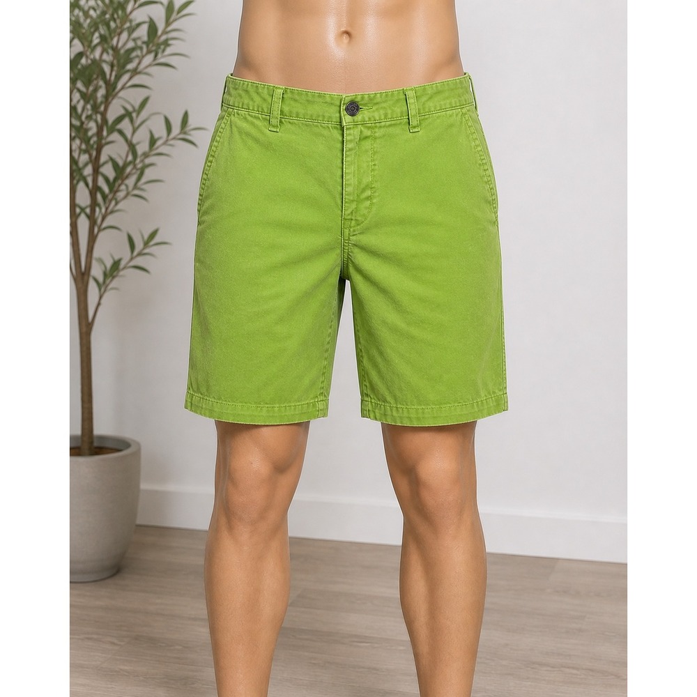 Vintage Y2K Men's ABERCROMBIE & FITCH Lime Green Chino Shorts Size 36